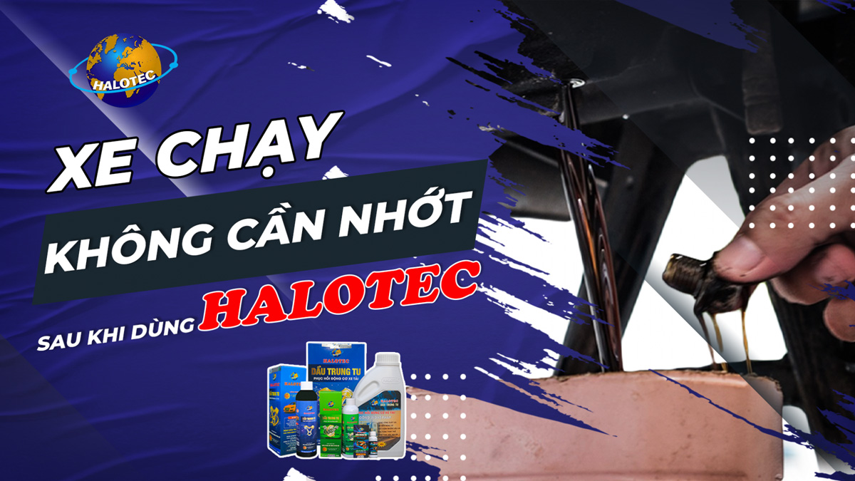 Thử nghiệm chạy không nhớt sau khi đã phủ lớp mạ siêu bóng của Halotec